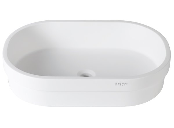  Solid Surface Wastafels 3-Way B414 - 60x40 cm SE